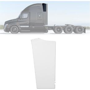 KUAFU Upper Cabin Fairing Extension Compatible with 2008-2020 Freightliner Cascadia Cab Fairing Extension Wind Air Deflector PVC Black - Driver Side in Kuwait