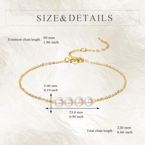 Kecho 14k Gold Gold Freshwater Bracelet Pearl Starled 14K Gold Gold Jewelry Minivary Hift For Women in Saudi Arabia