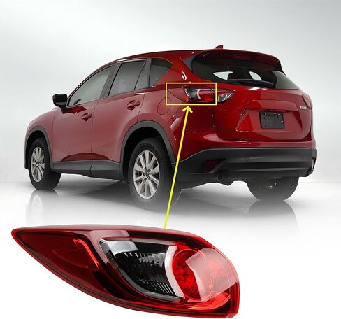 مجموعة مصابيح الذيل الجانبية للركاب متوافقة مع مصباح الفرامل الخلفي مازدا CX-5 2013-2016 KD3351150C KD3351150D in Kuwait