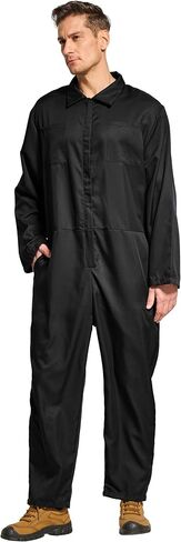 VOGRYE Coveralls for Men Long Sleeve Cotton Blend Work Jumpsuit Halloween Mechanic for Adult Cosplay Party in Kuwait