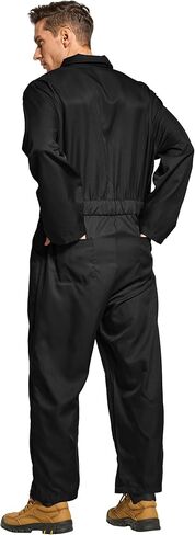 VOGRYE Coveralls for Men Long Sleeve Cotton Blend Work Jumpsuit Halloween Mechanic for Adult Cosplay Party in Kuwait