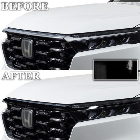 BOGAR TECH DESIGNS Front Chrome Delete Overlay Compatible with Honda CR-V 2023-2025, Gloss Black in Saudi Arabia