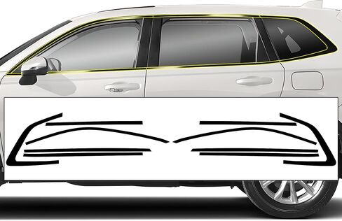 BOGAR TECH DESIGNS Front Chrome Delete Overlay Compatible with Honda CR-V 2023-2025, Gloss Black in Saudi Arabia