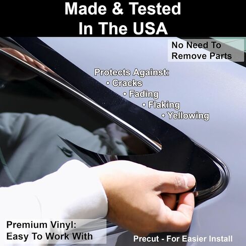 BOGAR TECH DESIGNS Front Chrome Delete Overlay Compatible with Honda CR-V 2023-2025, Gloss Black in Saudi Arabia