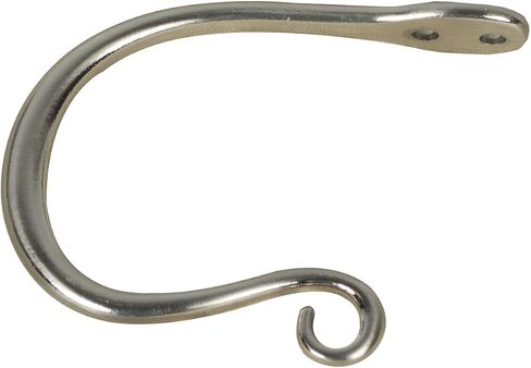 Urbanest Set of 2 Zinc Curl Drapery Holdbacks, Antique Brass in Saudi Arabia