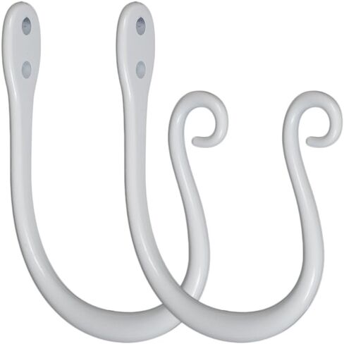 Urbanest Set of 2 Zinc Curl Drapery Holdbacks, Antique Brass in Saudi Arabia