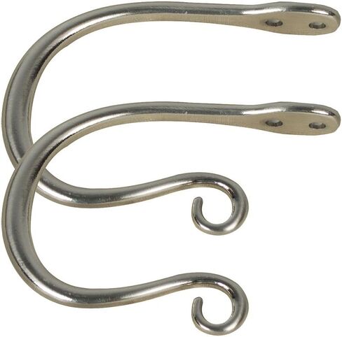 Urbanest Set of 2 Zinc Curl Drapery Holdbacks, Antique Brass in Saudi Arabia