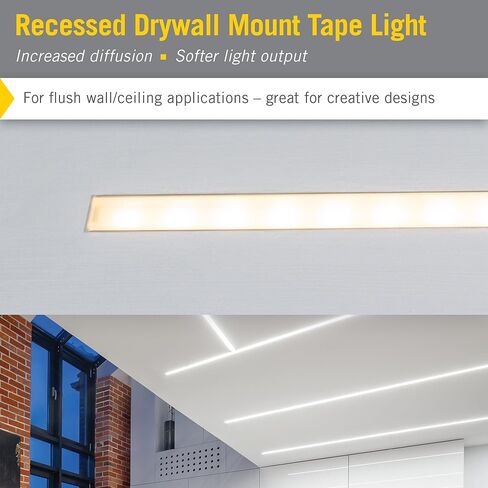 أرماكوست الإضاءة 960005 حزم الملحقات لقنوات تركيب ضوء الشريط LED، أسود in Kuwait