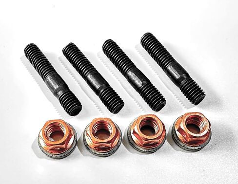 M8x1.25 Complete Exhaust Manifold Flange Stud Set of 4 Studs & 4 Lock Nuts in Saudi Arabia