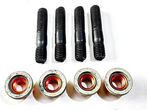 M8x1.25 Complete Exhaust Manifold Flange Stud Set of 4 Studs & 4 Lock Nuts in Saudi Arabia