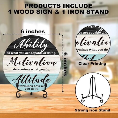 Spiritual Home Decor, Quiet The Mind And The Soul Will Speak Wood Decor Sign, Yoga Room Meditation Room Decor For Table Shelf, Inspirational Gifts For Woman Man Family Friend -a16 in Kuwait