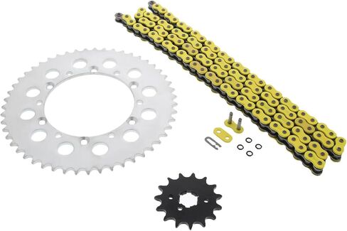 Motorcycle & Scooter Drive Parts for 1997 For Kawasaki KX250 KX 250 Yellow O Ring Chain And Sprocket Kit 15/51 120L Mod-TZ34-S8986 in Saudi Arabia