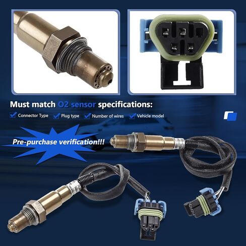 2pcs مستشعر O2 O2 Oponstream Opstream و O2 For لعام 2009 2010 2011 Chevy Traverse GMC Acadia Buick Enclave Saturn Outlook V6 3.6L 02 Sensor 234-4815 234-4816 in Saudi Arabia