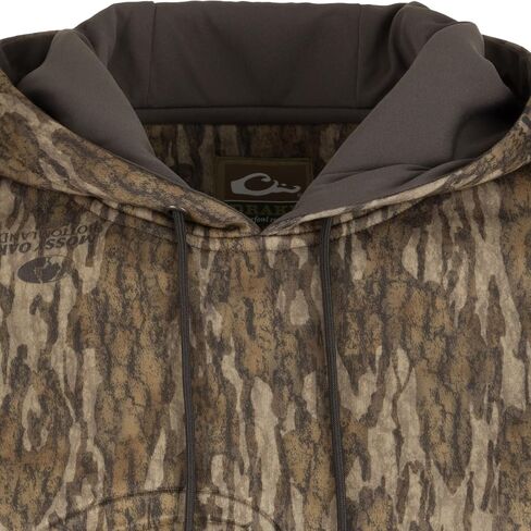 Drake Waterfowl's Men's Eddy منقوش DW2298 صيد منتصف الوزن هوديي مع kangaroo جيب in Kuwait
