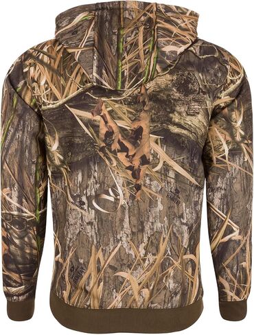 Drake Waterfowl's Men's Eddy منقوش DW2298 صيد منتصف الوزن هوديي مع kangaroo جيب in Kuwait
