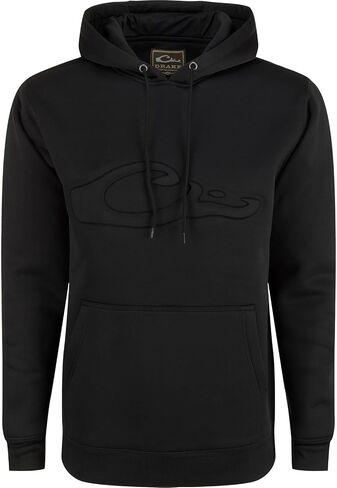 Drake Waterfowl's Men's Eddy منقوش DW2298 صيد منتصف الوزن هوديي مع kangaroo جيب in Saudi Arabia