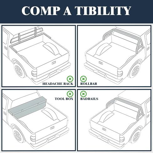 Perfit Liner Soft Tri-Fold Bed Bed Tonneau Cover مقابل 5.8 قدم 2004-2007 Chevy Silverado GMC Sierra 1500 (2007 Classic Only) in Kuwait
