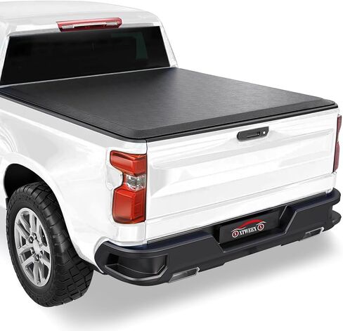 غطاء شاحنة Tri-Fold Hard Tri-Fold Cover Tonneau متوافق مع 5.2 قدم لعام 2015-2025 Chevy Colorado/GMC Canyon Bed 5.2 FT in Kuwait