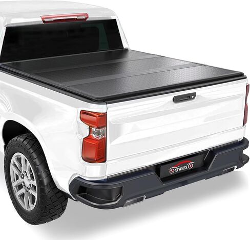 غطاء شاحنة Tri-Fold Hard Tri-Fold Cover Tonneau متوافق مع 5.2 قدم لعام 2015-2025 Chevy Colorado/GMC Canyon Bed 5.2 FT in Kuwait