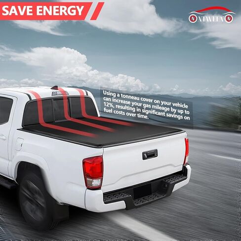 غطاء شاحنة Tri-Fold Hard Tri-Fold Cover Tonneau متوافق مع 5.2 قدم لعام 2015-2025 Chevy Colorado/GMC Canyon Bed 5.2 FT in Kuwait