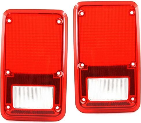2pcs Tail Light Left Right Side Plastic Red Taillight Lens Taillamp Brakelight for Plymouth,for Dodge 4057973 CH2809102 in Saudi Arabia