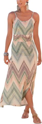 LASCANA Women's Sleeveless Print Maxi Dress in Kuwait