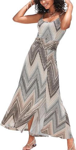LASCANA Women's Sleeveless Print Maxi Dress in Kuwait