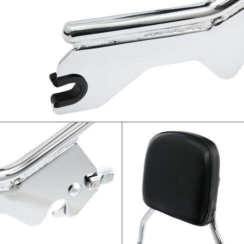 TCT-MOTORPARTS Upright Sissy Bar Backrest Fit For Harley Sport Glide Low Rider S FXLR FXLRS FLSB 2018-2025 2024 2023 2022 in Saudi Arabia