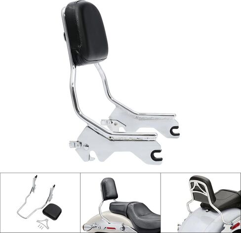 TCT-MOTORPARTS Upright Sissy Bar Backrest Fit For Harley Sport Glide Low Rider S FXLR FXLRS FLSB 2018-2025 2024 2023 2022 in Saudi Arabia