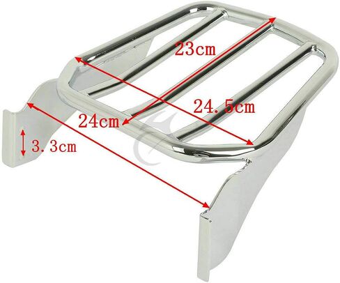 TCT-MT Sissy Bar Laggage Rack Rack Sport Fit for Harley Fat Boy Softail Springer Custom 2007-2017 Night Train FXSTB FLST FXST in Kuwait