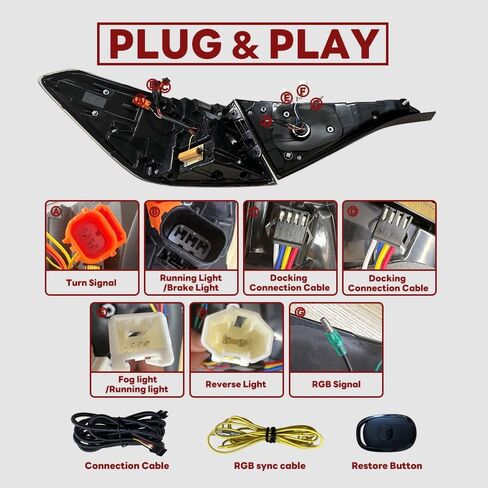 أضواء مقطورة LED، ضوء فرامل طراز F1 12 فولت مصباح خلفي عالمي 15 LED IP68 مقاوم للماء لإيقاف الكبح ستروب الطيار فلاش مجموعة ملحقات الإضاءة للسيارة SUV والدراجات النارية (أحمر) in Saudi Arabia