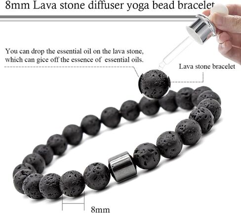 NIQIPOK Glame Anti Alcohol Bracelet, Glame International Anti Alcohol Bracelet GM Mgnetic Bead to Reduce the Urge to Drink Jewelry for Women Men Helps Relief Anxiety Frustration Irritability in Saudi Arabia
