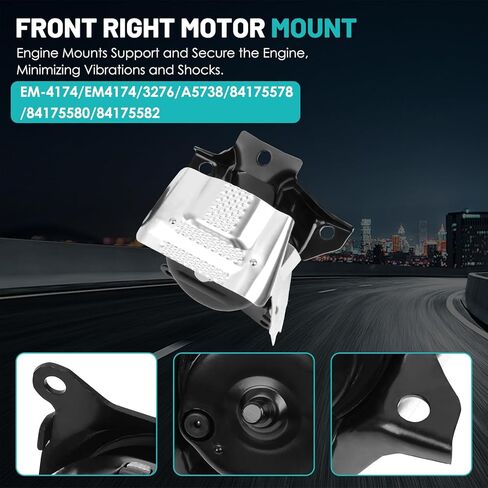 Engine Motor Mounts Transmission Mount Set of 3 Fit for Chevrolet Spark 2011-2015, Spark Classic 2017 1.2L for Manual Trans. Engine Motor Trans Mount Set#A5511 A5521 A5512HY in Kuwait