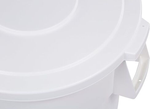 CFS 34101109 Bronco Polyethylene Round Lid, 16.13" Overall Diameter x 2.13" Height, Green, For 10 Gallon Containers (Case of 6) in Saudi Arabia