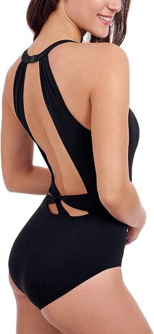 Profile by Gottex Tutti Frutti Women’s High Neck Keyhole Back One Piece Stylish Bathing Suit with Tummy Control and Soft Cups in Saudi Arabia