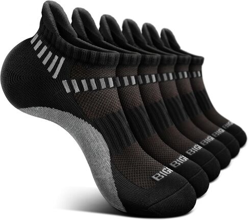 Bigant Boys Socks Low Cut Ankle Cushioned Athletic Socks for 4-12 Years Girls Kids Compression Running Arch Support 6 Pairs in Kuwait