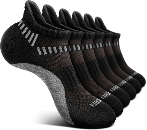 Bigant Boys Socks Low Cut Ankle Cushioned Athletic Socks for 4-12 Years Girls Kids Compression Running Arch Support 6 Pairs in Saudi Arabia