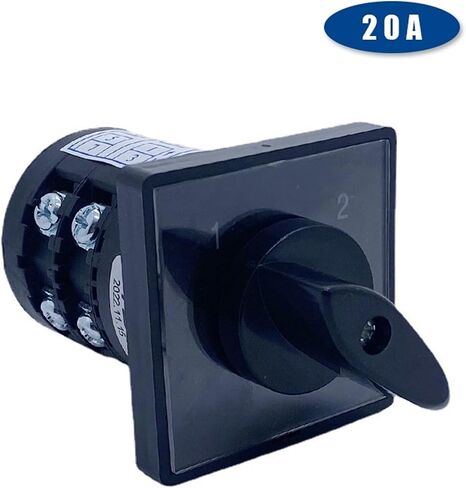 Electric 2 Position Changeover Rotary Cam Switch 20A Two Levels Silver Contact Control Circuit HZ5B-20/2 in Saudi Arabia