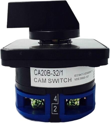 مفاتيح مفتاح CAM Universal Rotary 660V 32A 1 القطب 3 الموضع 0-1-2 التغيير الكهربائي التلامس الفضي CA20B-32/1 LW26 in Saudi Arabia