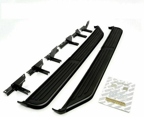 2 Pieces Fits for Land Rover Discovery 3 4 LR3 LR4 2009-2016 All Black Fixed Running Board Side Step Nerf bar Protector in Saudi Arabia