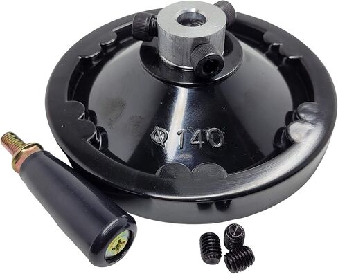 4" Premium Handwheel with Revolving Knob Grip After Processing by The User, it is Used for Machine Tools Such as milling, Lathe, and Drill Press. in Saudi Arabia