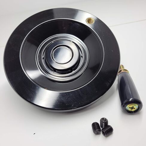 4" Premium Handwheel with Revolving Knob Grip After Processing by The User, it is Used for Machine Tools Such as milling, Lathe, and Drill Press. in Saudi Arabia