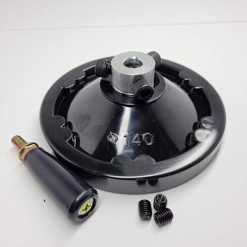 4" Premium Handwheel with Revolving Knob Grip After Processing by The User, it is Used for Machine Tools Such as milling, Lathe, and Drill Press. in Saudi Arabia