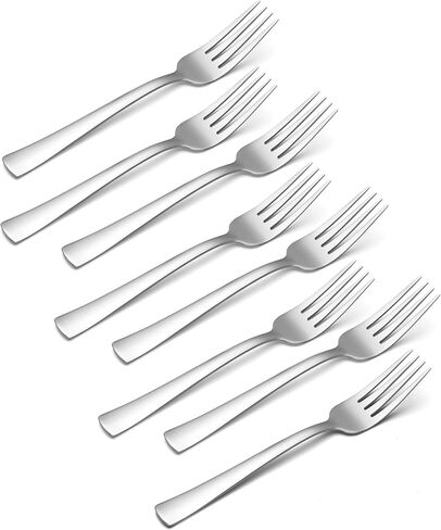 Oneida Zinc Everyday Flatware Dinner Forks, Set of 8, 18/0 Stainless Steel, Silverware Set, 1.4 x 3.75 x 8.5 inches in Kuwait
