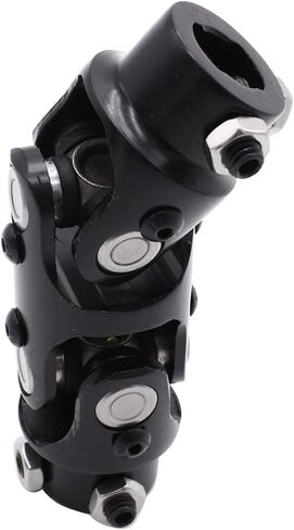 1 PC SHLPDFM Black Powder Coated Double Universal Steering 3/4" DD X 3/4" DD Double U-Joint Shaft in Saudi Arabia