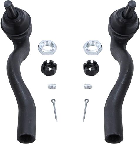 Detroit Axle-Front 6pc Tie Rods Kit for 11-15 Jeep Grand Cherokee Dodge Durango ، 4 Tie Rods 2 Rack & Pinion Boots w/Bellows & Locking C-Clamps 2011 2012 2013 2014 Replace in Saudi Arabia