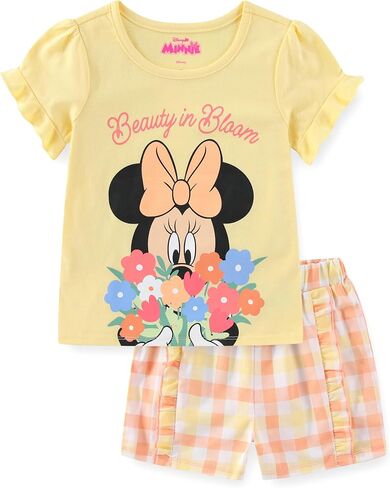 ديزني ميني ماوس فتيات القميص القصيرة والأكمام القصيرة المخصصة للأطفال الصغار والأطفال الكبار in Saudi Arabia