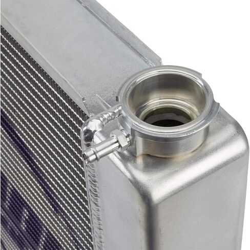 Speedway Motors CHEVROLET SBC/BBC Universal Lightweight Aluminium Chaiator ، عرض 28 بوصة ، والأداء المتميز مع أقصى تبريد ، وسهولة التثبيت لأي بناء in Kuwait