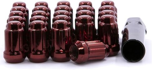 24 LUG NUTS TUND SPLINE ACORN 12x1.25 Red لـ -(الصلب) 901-3064 in Saudi Arabia