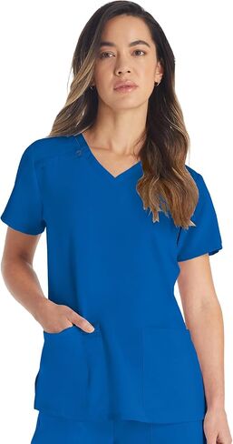 Dickies Women's Scrub Sets V-Neck Top DK615 Mid Rise Jogger DK065 with Moisture Wicking, Durable, and 360° Stretch Fabric in Saudi Arabia